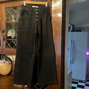 LEVI’S MILE HIGH CROPPED WIDE LEG JEANS 24